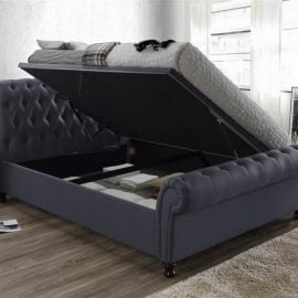 Birlea Castello Charcoal Ottoman
