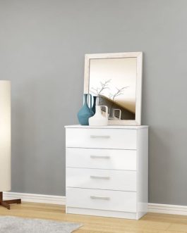 Solid Colour Lynx 4 Drawer Chest