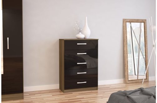 Two Tone Lynx 5 Drawer Chest