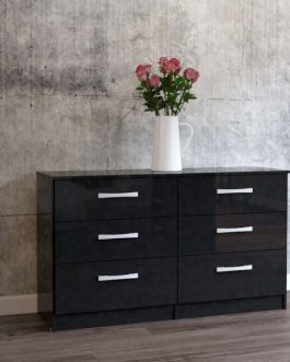 Solid Colour Lynx 6 Drawer Chest