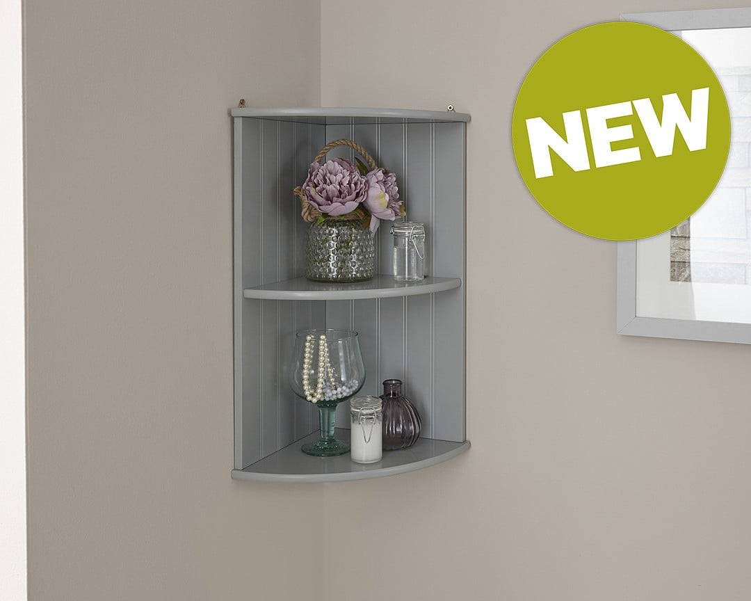 Bathroom corner deals wall shelf unit