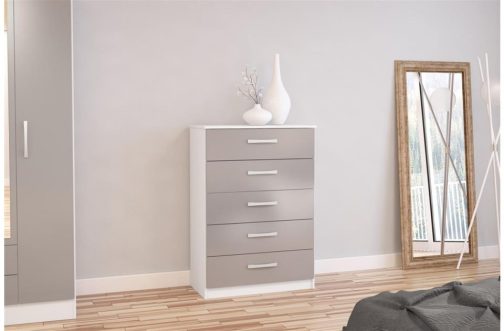 Two Tone Lynx 5 Drawer Chest - Image 2