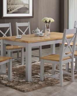 Roche 5′ Dining Set With 6 Chairs