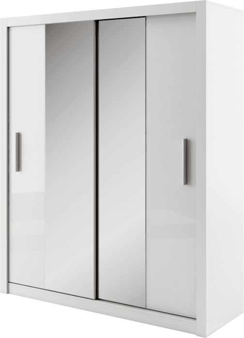 Eden Sliding Mirror Wardrobe 180cm - Image 2