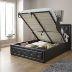 florida-ottoman-bed-frame-faux-leather-black-open