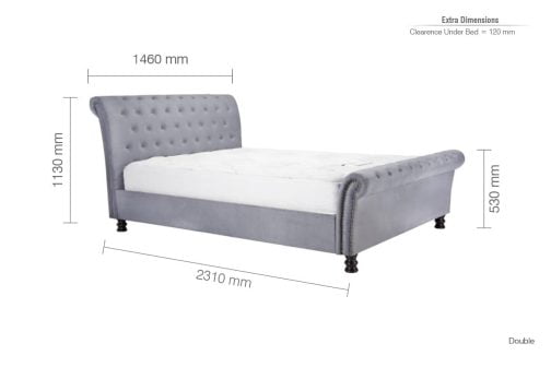 Birlea Opulence Fabric Bed Frame - Image 6