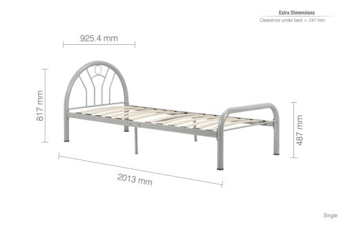 Birlea Solo Metal Bed Frame - Image 2