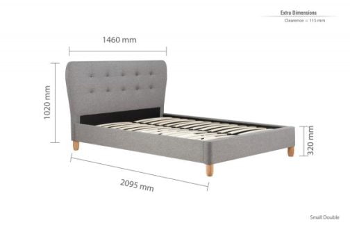 Birlea Stockholm Fabric Bed Frame - Image 4