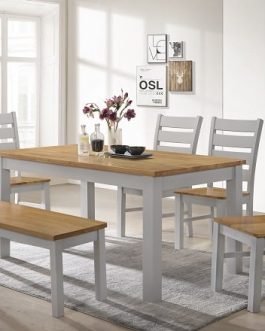 Chello Dining Set With 4 Chairs + 1 Bench