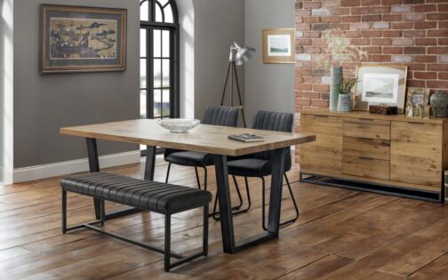 Brooklyn & Soho Dining Set - Bench & 2 Chairs