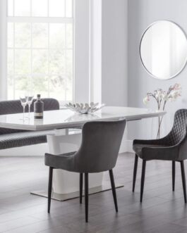 Como & Luxe Dining Set (2 Chairs & Bench)
