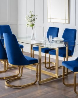 Minori Dining Table & 6 Vittoria Dining Chairs