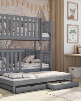 Emilia Bunk Bed with Trundle and Drawers
