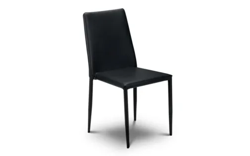 Piero Rectangular Table & 4 Jazz Black Dining Chairs - Image 4