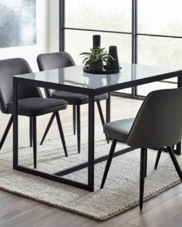 Chicago Dining Table & 4 Burgess Dining Chairs
