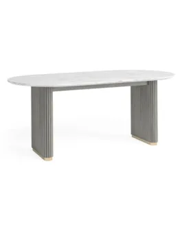 Isabella Oval Dining Table (Marble Top)