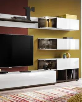 Silk in White Gloss Entertainment Unit